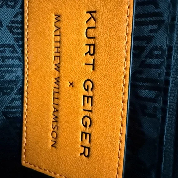 NWOT Kurt Geiger London x Matthew Williamson Large Square Woven Shopper Tote - Picture 5 of 5